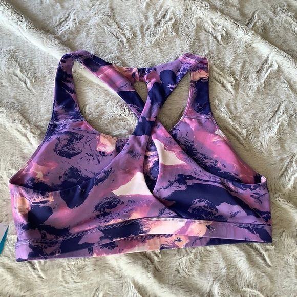 NWT Brisas Marble sports bra activewear athletic athleisure size large - Picture 5 of 10